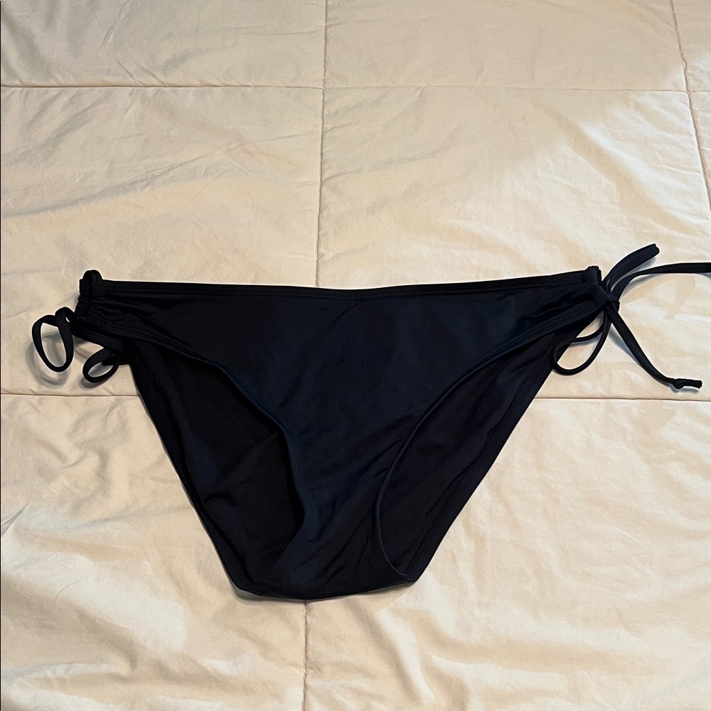 Kona Sol Black Tie-Side Bikini Bottom